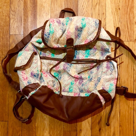 Handbags - BACKPACK w/ feathers